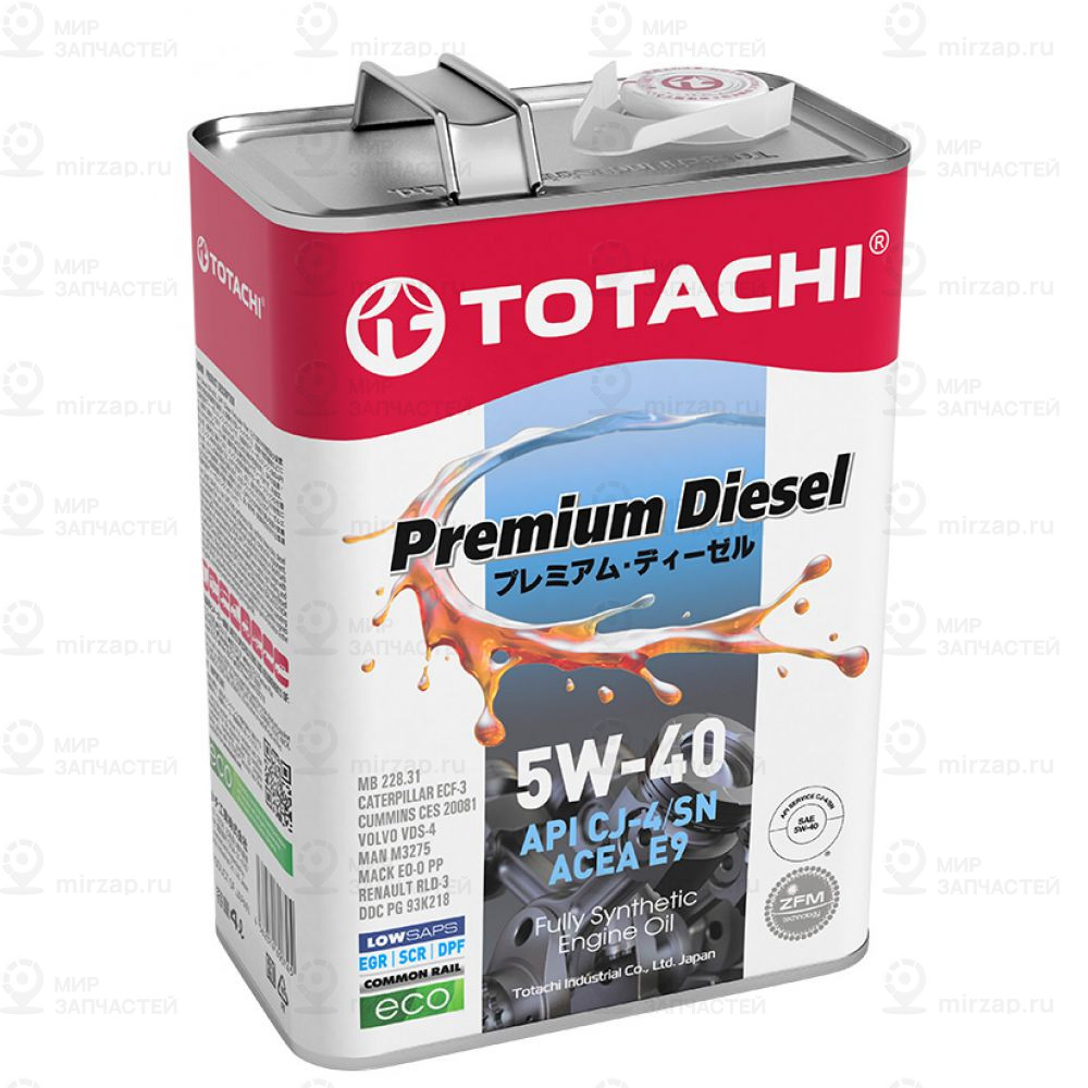 Totachi Premium Diesel Fully Synt Cj-4/Sm 5W40 Масло Моторное Синт. (Япония) (4L
 TOTACHI 11704