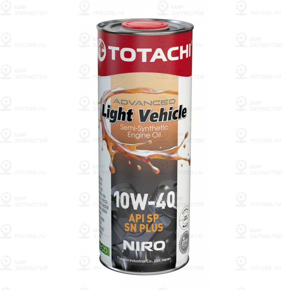 Масло Моторное Totachi Niro Lv  Semi-Synthetic 10W-40 1Л Api Sp, Sn Plus
 TOTACHI 19601