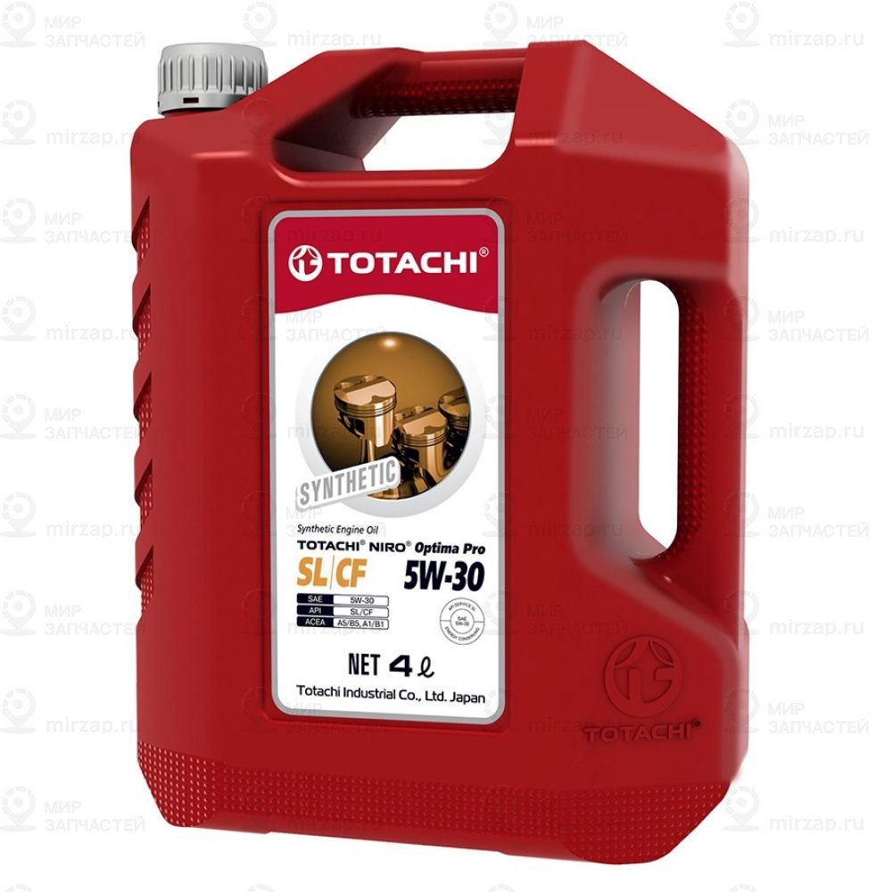 Масло Моторное Totachi Niro Optima Pro Synthetic 5W-30 Sl/Cf Пласт. 4Л TOTACHI 1C804