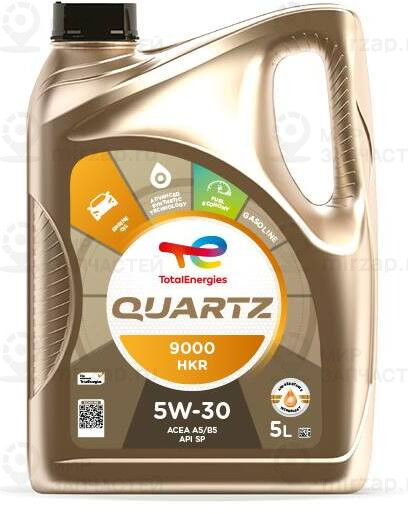 Масло Моторное Синтетическое Quartz 9000 Hkr 5W30 Api Sp Acea A5/B5 5Л TOTAL 230349