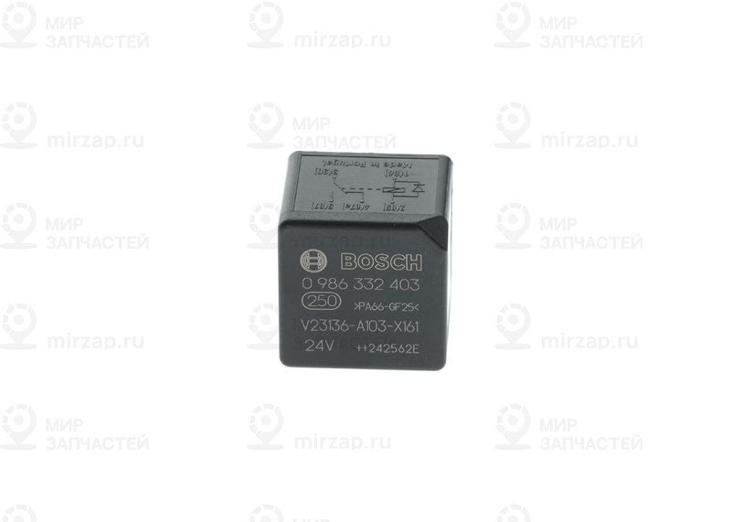 Реле, рабочий ток BOSCH 0986332403