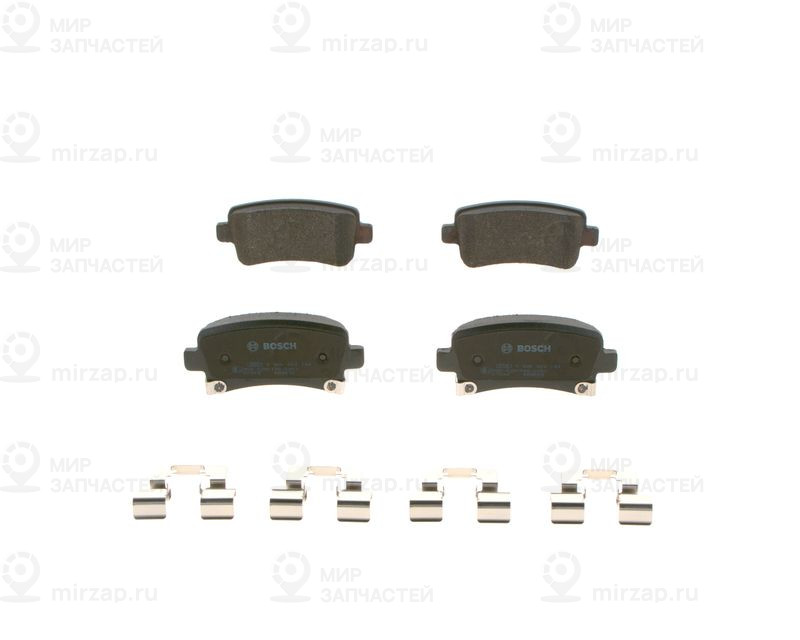 Комплект тормозных колодок, дисковый тормоз BOSCH 0986424124
