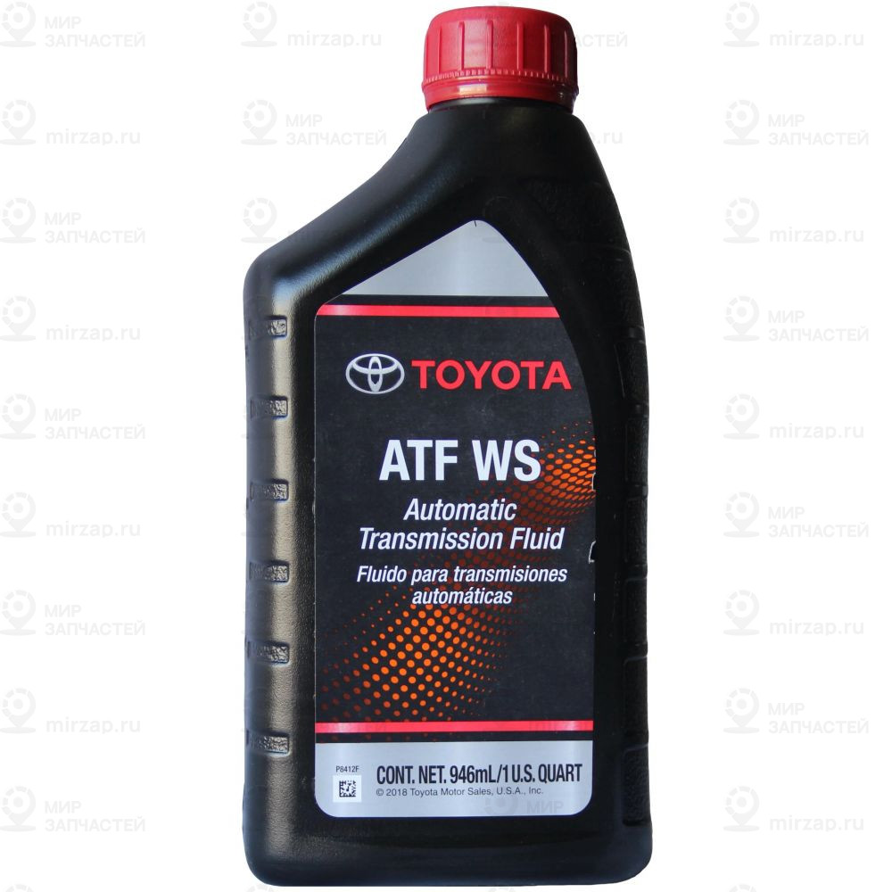 Трансмиссионное Масло Toyota Atf Ws (0,946Л)
 TOYOTA 00289ATFWS