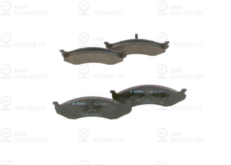 Комплект тормозных колодок, дисковый тормоз BOSCH 0986424284