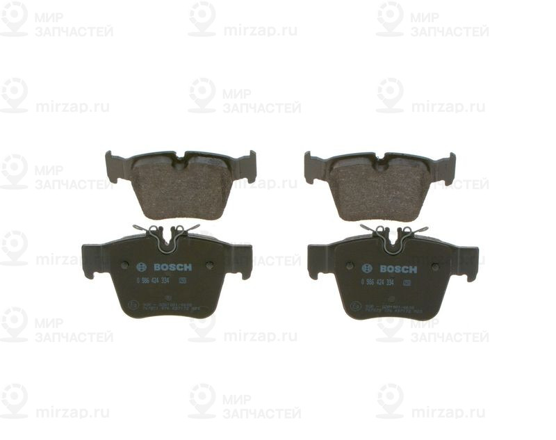 Комплект тормозных колодок, дисковый тормоз BOSCH 0986424334