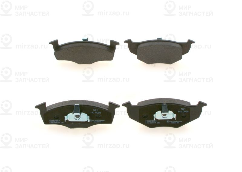 Комплект тормозных колодок, дисковый тормоз BOSCH 0986424347