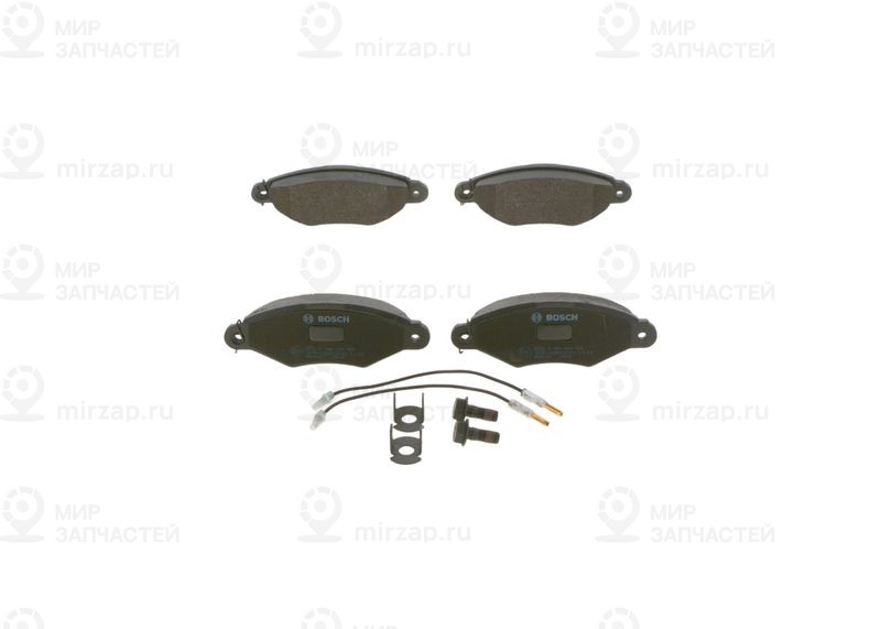 Комплект тормозных колодок, дисковый тормоз BOSCH 0986424455
