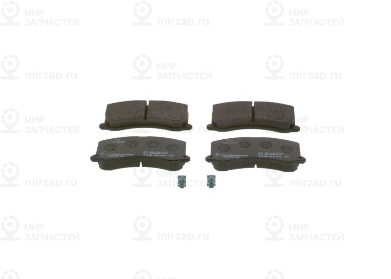 Комплект тормозных колодок, дисковый тормоз BOSCH 0986424465