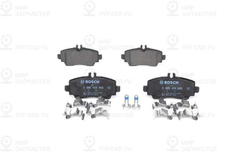Комплект тормозных колодок, дисковый тормоз BOSCH 0986424469