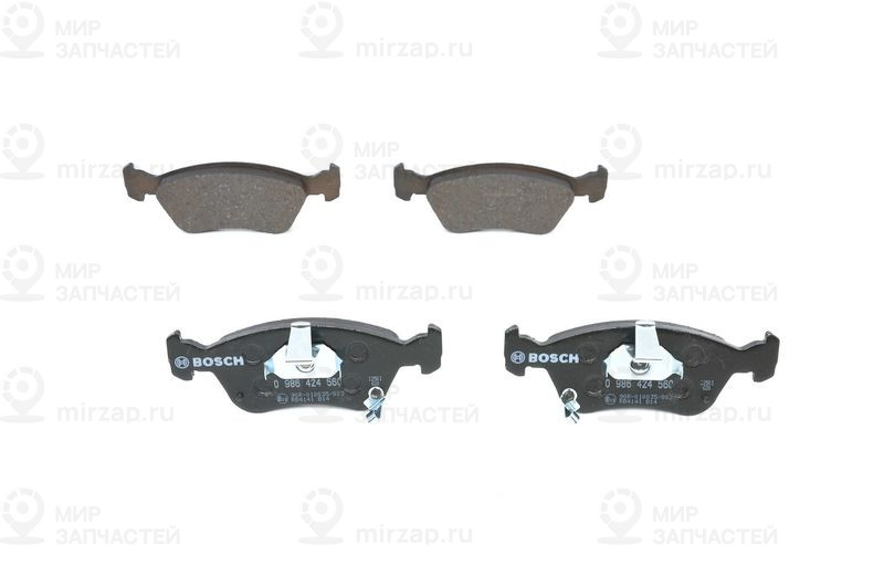 Комплект тормозных колодок, дисковый тормоз BOSCH 0986424560