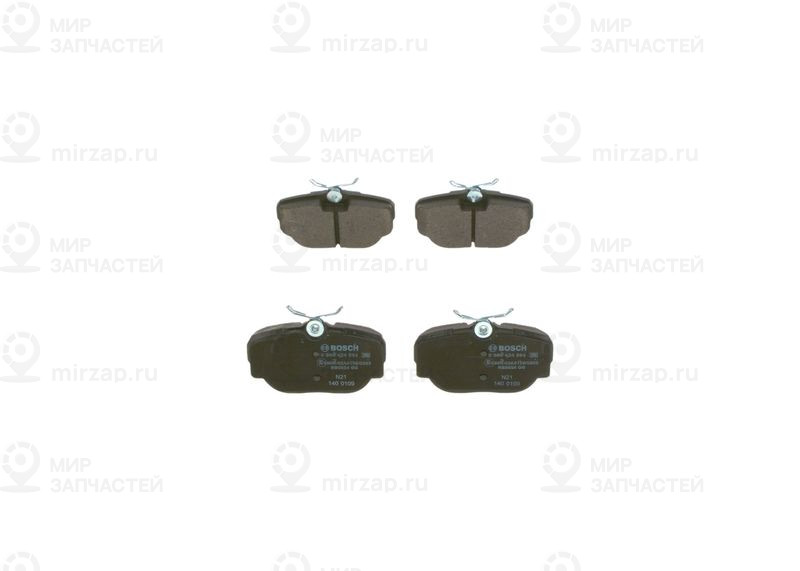 Комплект тормозных колодок, дисковый тормоз BOSCH 0986424564