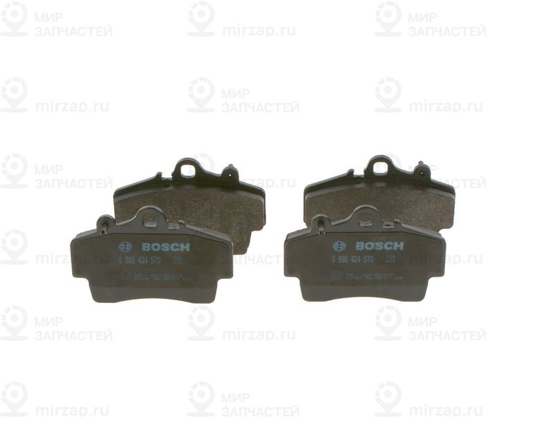 Комплект тормозных колодок, дисковый тормоз BOSCH 0986424570