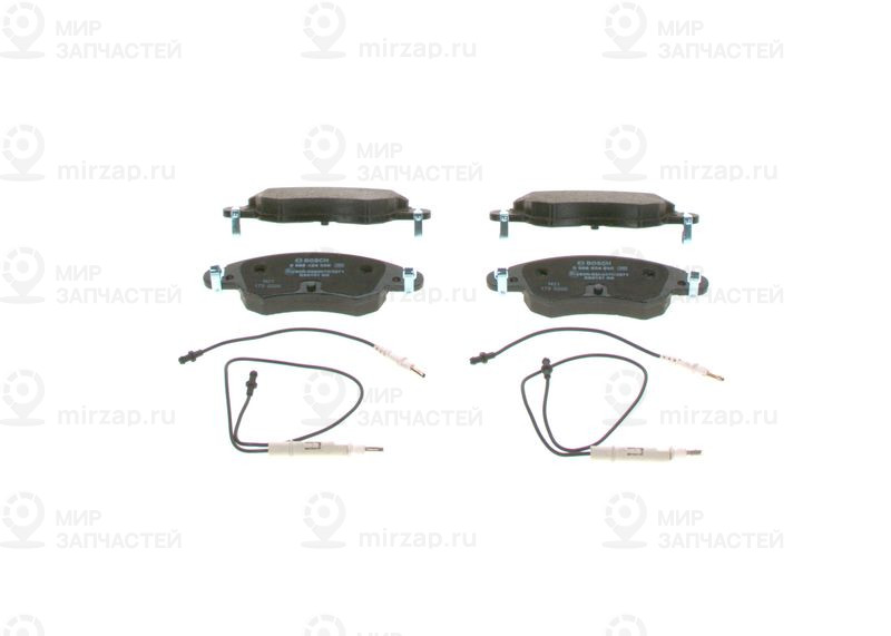 Комплект тормозных колодок, дисковый тормоз BOSCH 0986424598