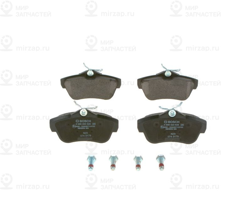 Комплект тормозных колодок, дисковый тормоз BOSCH 0986424625