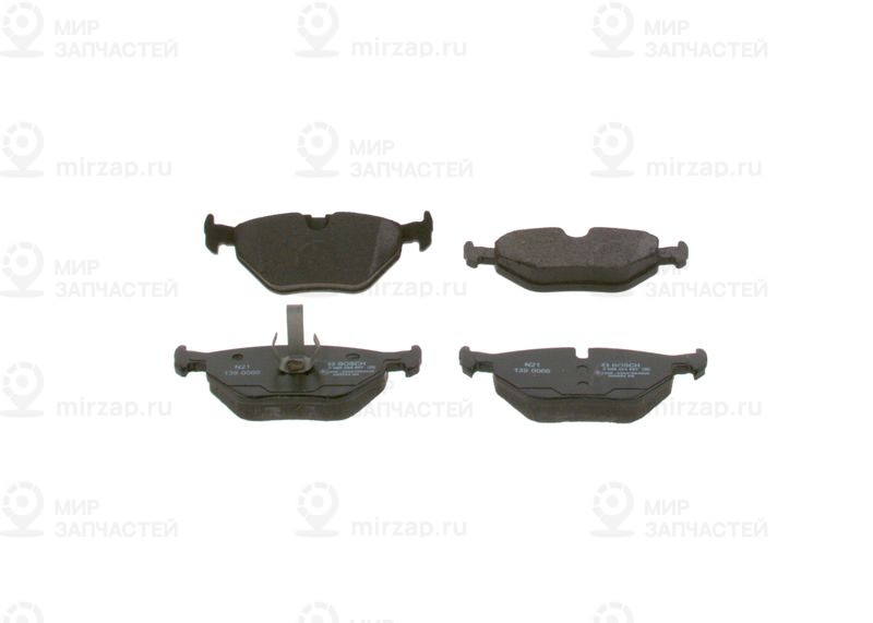 Комплект тормозных колодок, дисковый тормоз BOSCH 0986424667