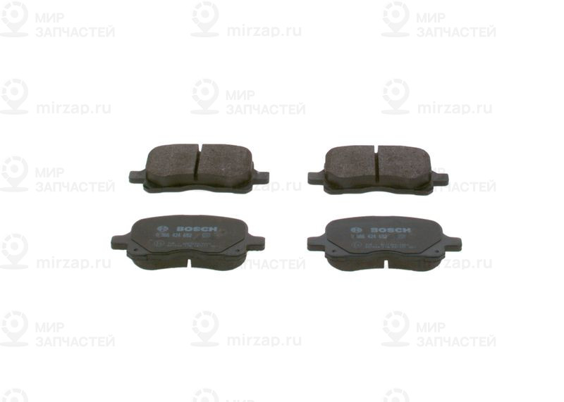 Комплект тормозных колодок, дисковый тормоз BOSCH 0986424692