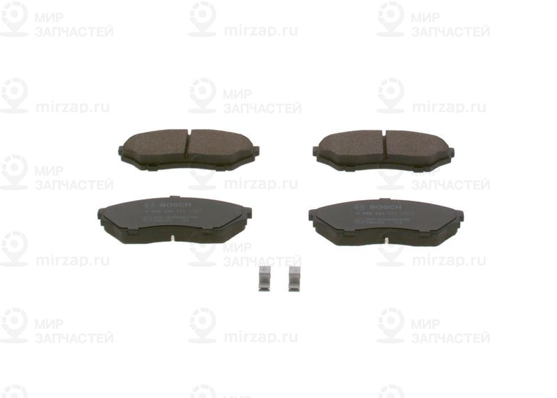 Комплект тормозных колодок, дисковый тормоз BOSCH 0986424713
