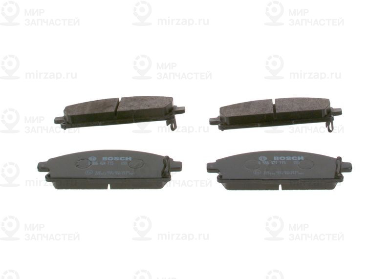 Комплект тормозных колодок, дисковый тормоз BOSCH 0986424715