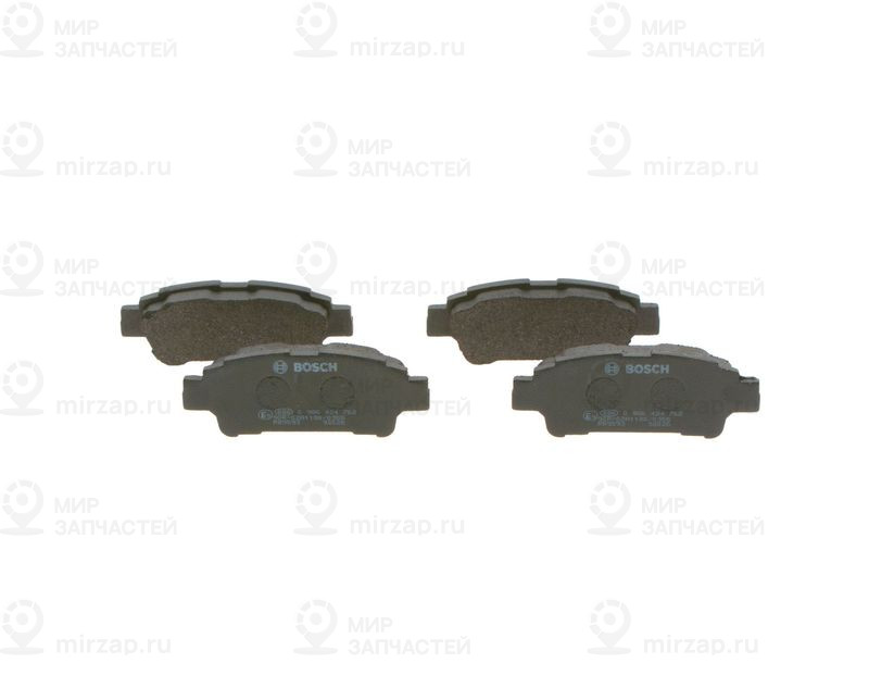 Комплект тормозных колодок, дисковый тормоз BOSCH 0986424762