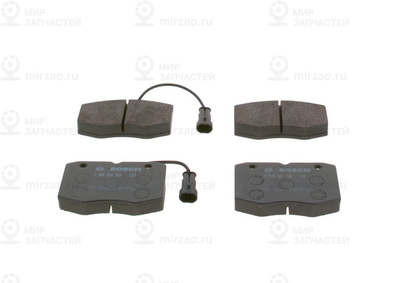 Комплект тормозных колодок, дисковый тормоз BOSCH 0986424768