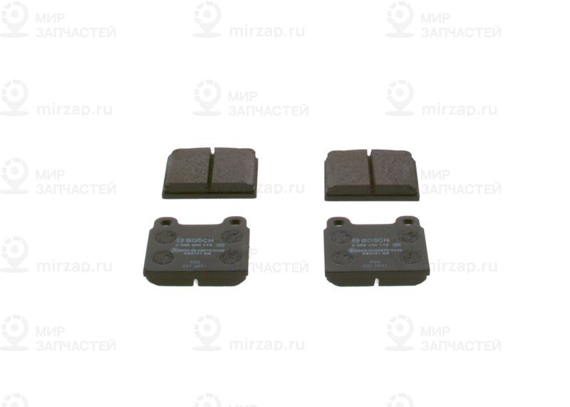 Комплект тормозных колодок, дисковый тормоз BOSCH 0986460113