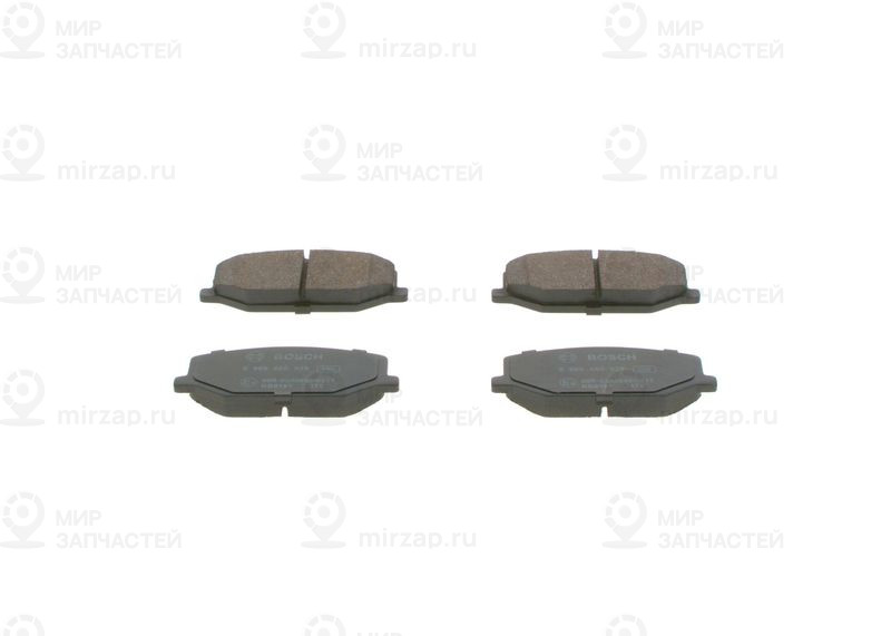 Комплект тормозных колодок, дисковый тормоз BOSCH 0986460935