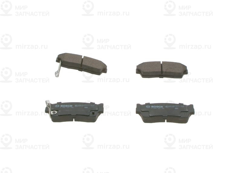 Комплект тормозных колодок, дисковый тормоз BOSCH 0986461750