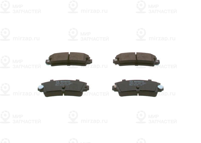 Комплект тормозных колодок, дисковый тормоз BOSCH 0986463490