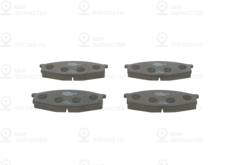 Комплект тормозных колодок, дисковый тормоз BOSCH 0986468630