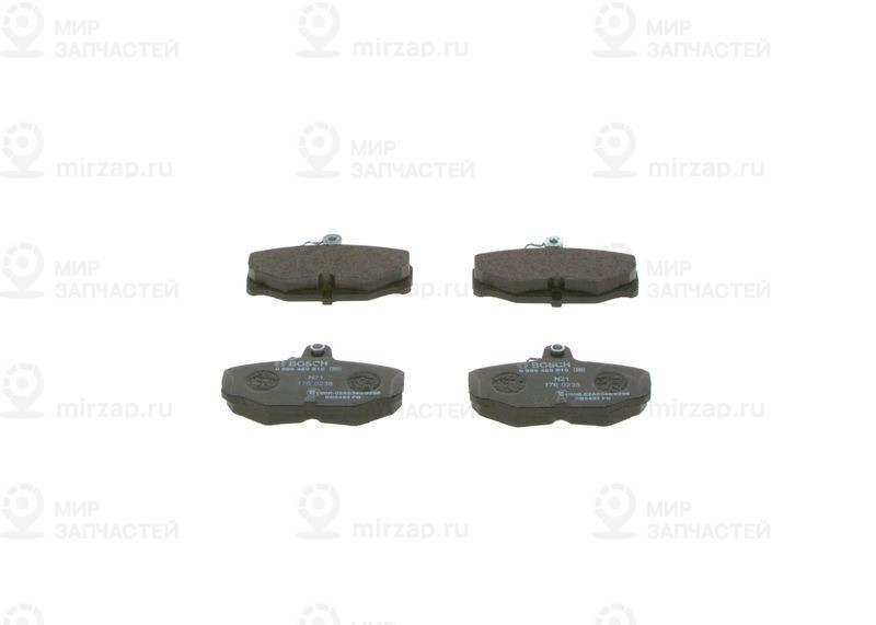 Комплект тормозных колодок, дисковый тормоз BOSCH 0986469810