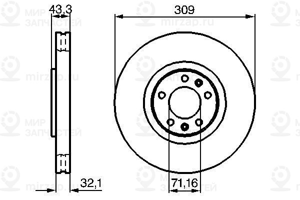 Запчасть BOSCH 0986479027