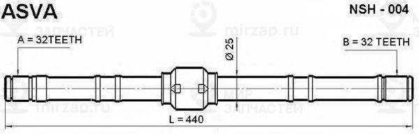 Запчасть ASVA NSH004