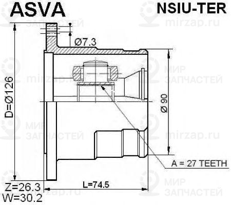 Запчасть ASVA NSIUTER