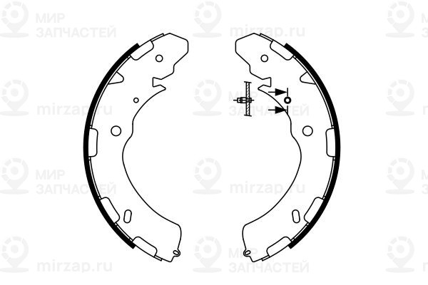 Комплект тормозных колодок BOSCH 0986487758