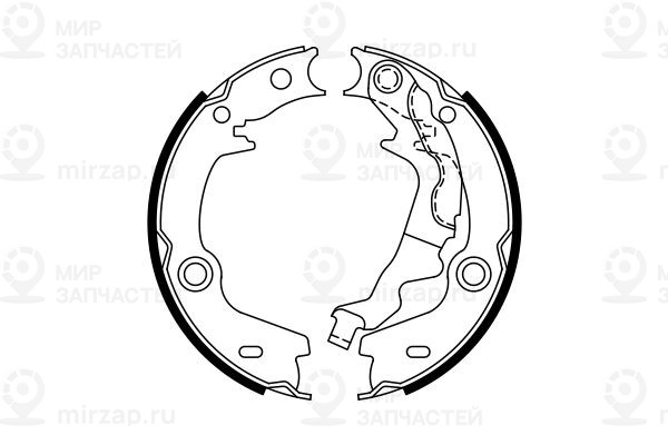 Комплект тормозных колодок, стояночная тормозная система BOSCH 0986487761