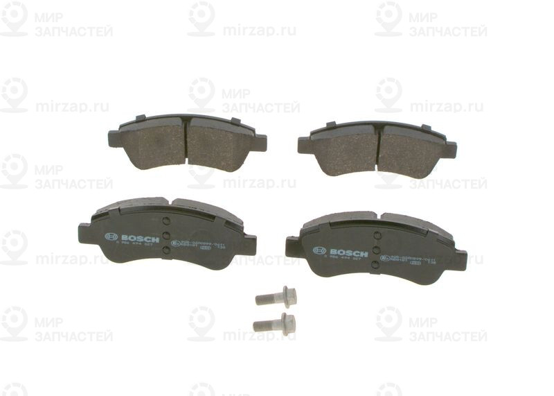 Комплект тормозных колодок, дисковый тормоз BOSCH 0986494027
