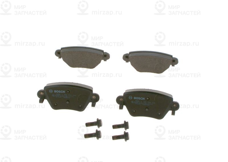 Комплект тормозных колодок, дисковый тормоз BOSCH 0986494046