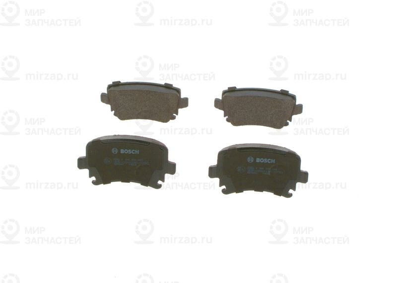 Комплект тормозных колодок, дисковый тормоз BOSCH 0986494062
