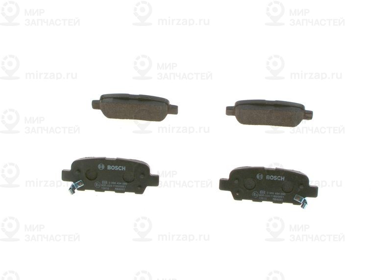 Комплект тормозных колодок, дисковый тормоз BOSCH 0986494090