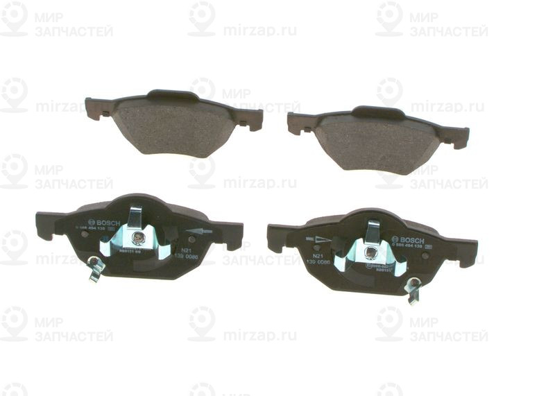 Комплект тормозных колодок, дисковый тормоз BOSCH 0986494135