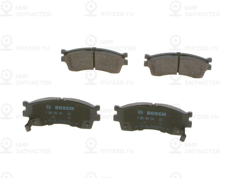 Комплект тормозных колодок, дисковый тормоз BOSCH 0986494144