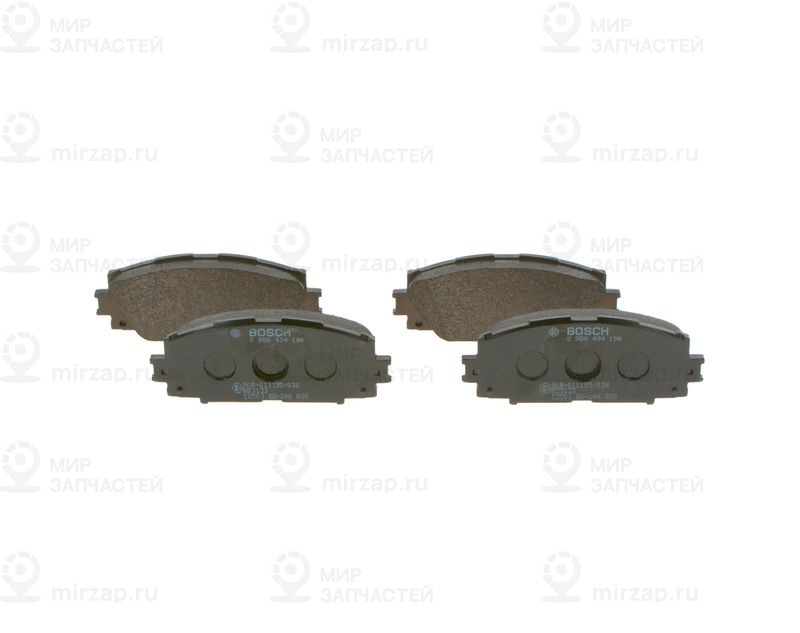 Комплект тормозных колодок, дисковый тормоз BOSCH 0986494198