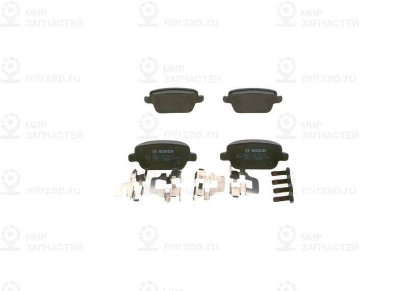 Комплект тормозных колодок, дисковый тормоз BOSCH 0986494214