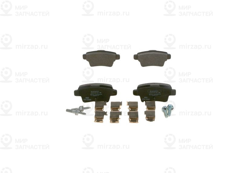 Комплект тормозных колодок, дисковый тормоз BOSCH 0986494222