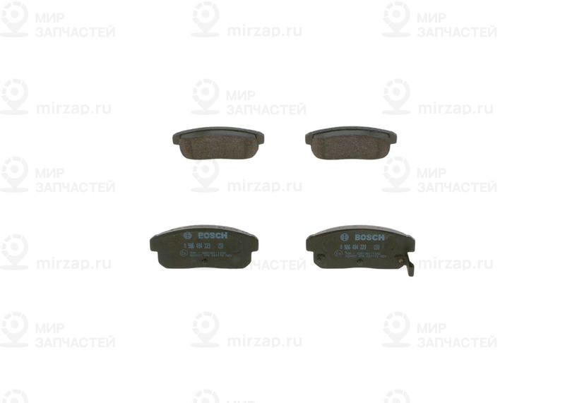 Комплект тормозных колодок, дисковый тормоз BOSCH 0986494223