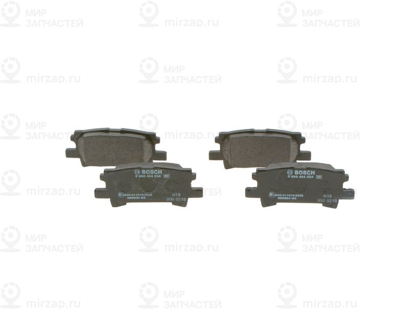 Комплект тормозных колодок, дисковый тормоз BOSCH 0986494224