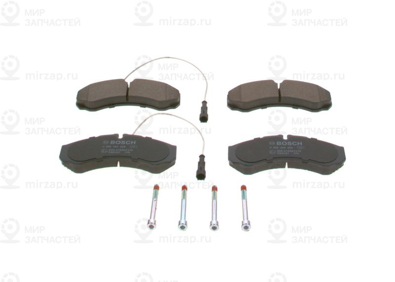 Комплект тормозных колодок, дисковый тормоз BOSCH 0986494239