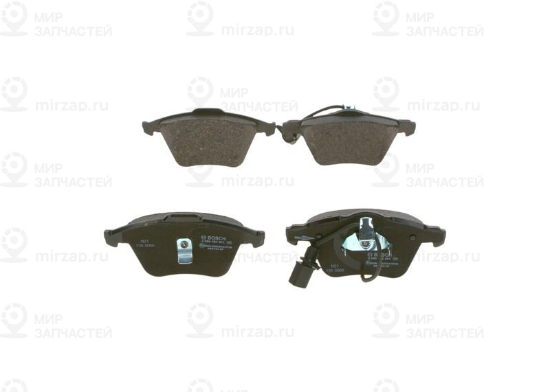 Комплект тормозных колодок, дисковый тормоз BOSCH 0986494283