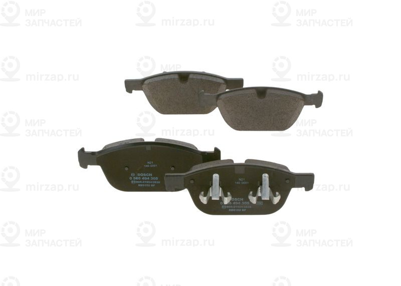 Комплект тормозных колодок, дисковый тормоз BOSCH 0986494305