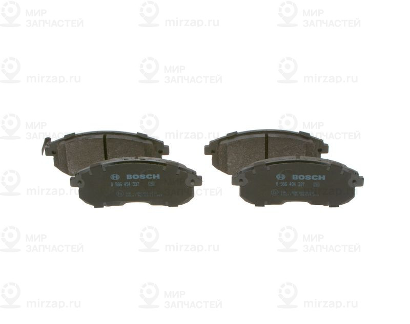 Комплект тормозных колодок, дисковый тормоз BOSCH 0986494337